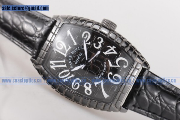 Franck Muller Black Croco Watch Replica PVD 8880 CH BLK CRO - Click Image to Close